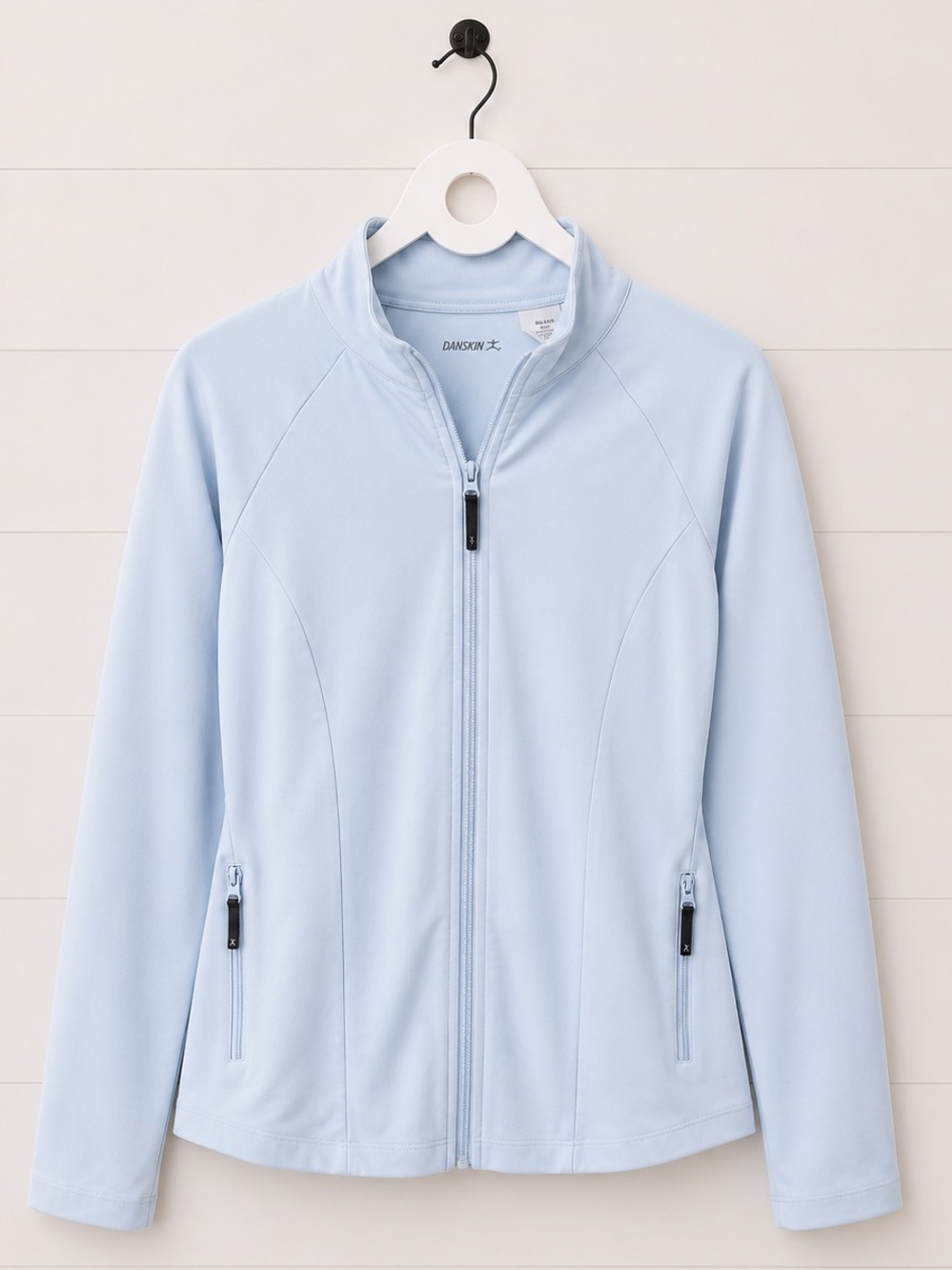 Danskin Pale Blue Full-Zip Utility Jacket
